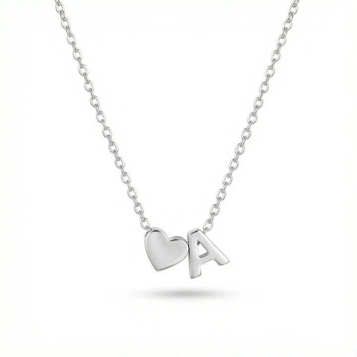 COLLANA CON INIZIALE A FORMA DI CUORE