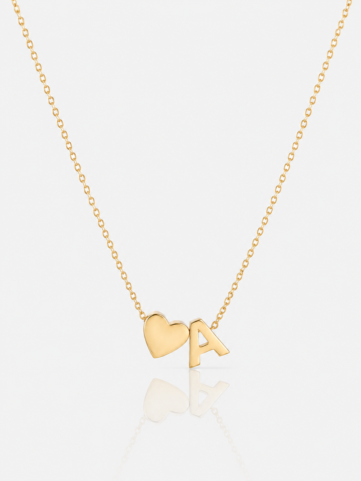COLLANA CUORE CON INIZIALE