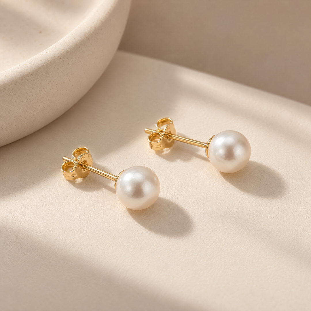 ÉLAN PEARL STUD EARRINGS