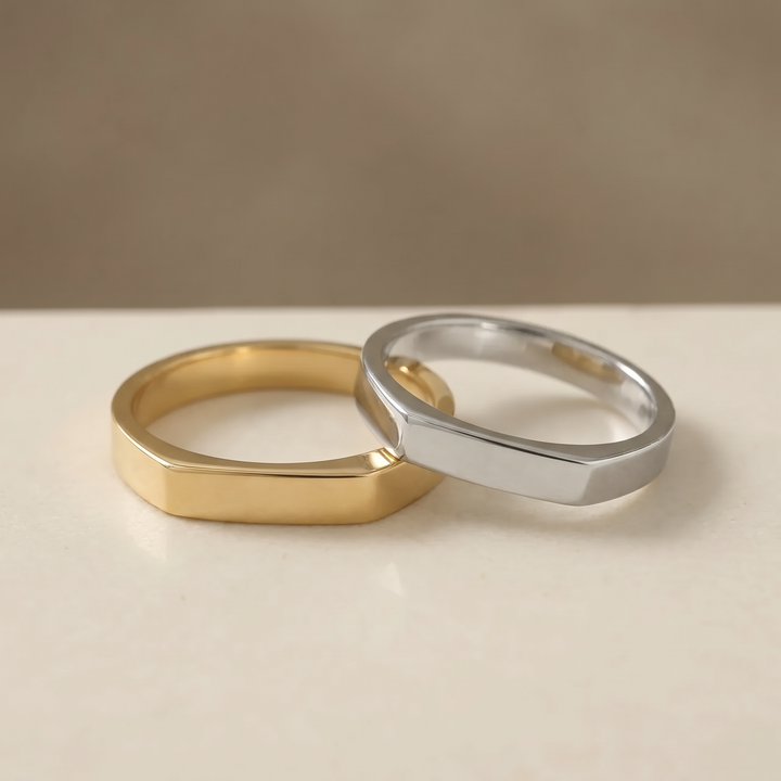FACETED EDGE RING