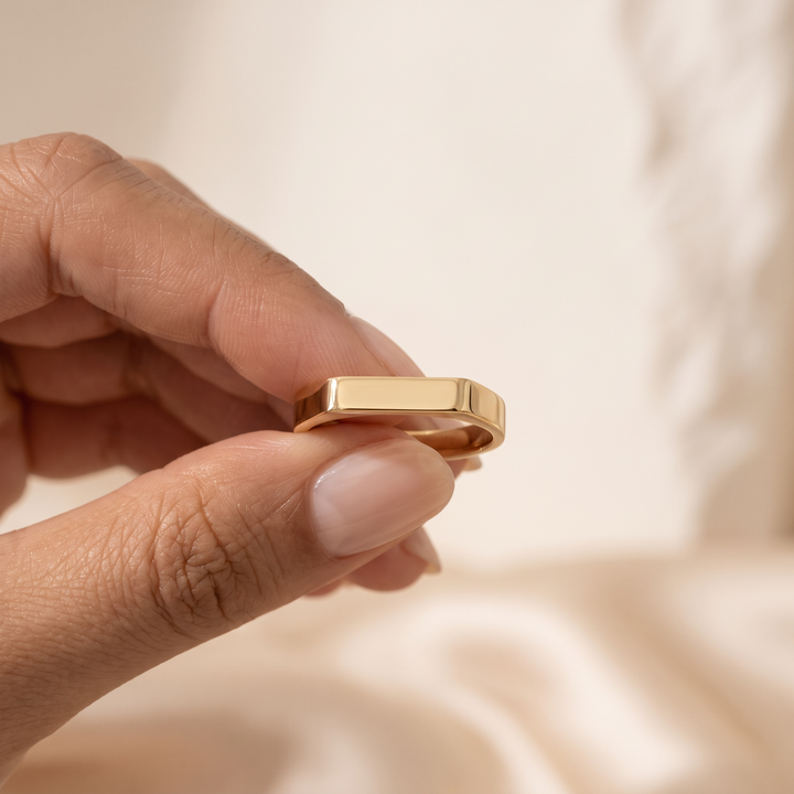 FACETED EDGE RING