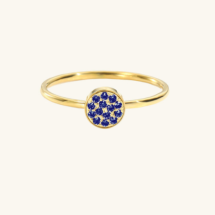 Anello classico con pietra del mese di nascita