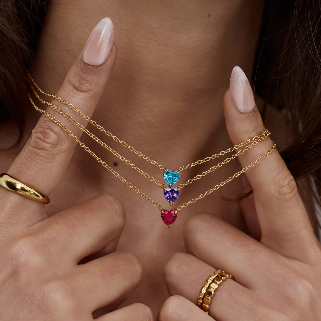 Collana con Pietra Portafortuna a Cuore